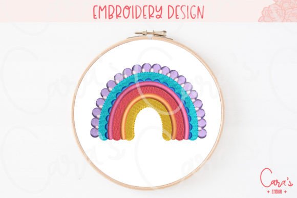 Ali Rainbow Embroidery Design