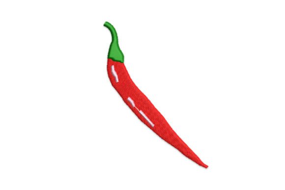 Chilli Pepper Embroidery Design