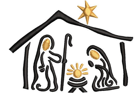 Christmas Family Embroidery Design