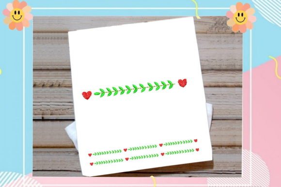 Floral Border with Heart