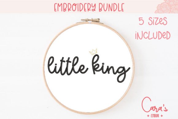 Little King Embroidery Design